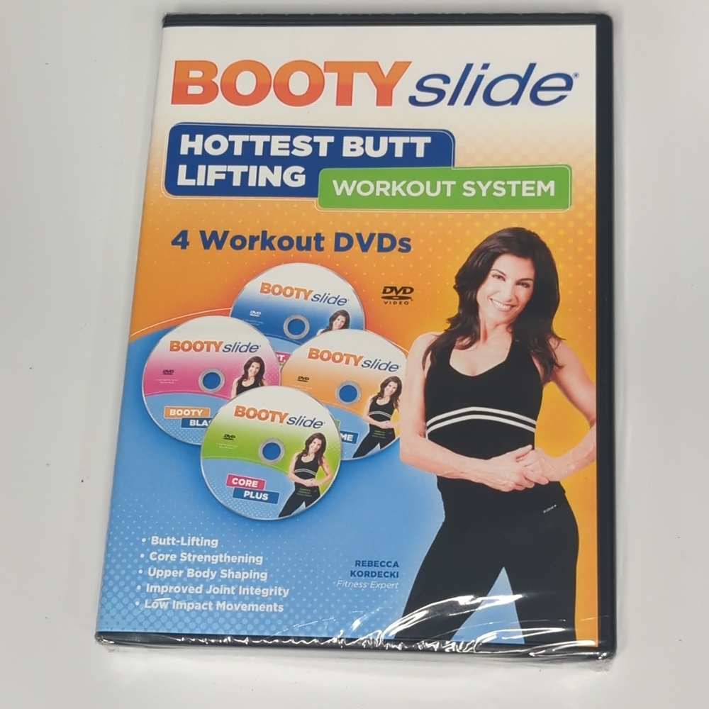 Booty Slide Hottest Butt Lifting Workout System DVD 2012 4 Disc Set New/Sealed
